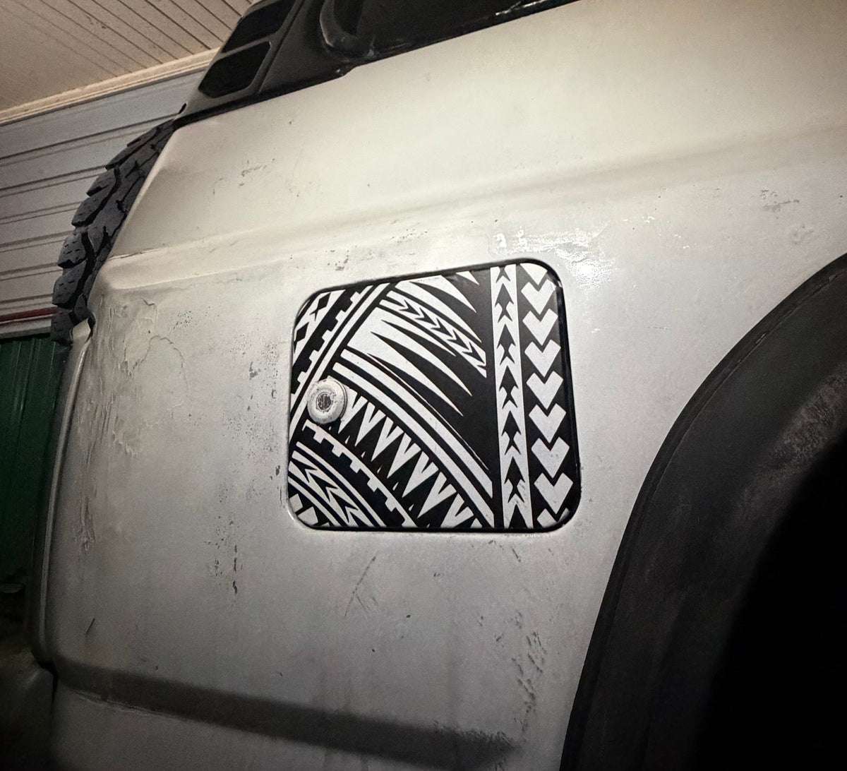 Island Pattern Petrol Lid Decal