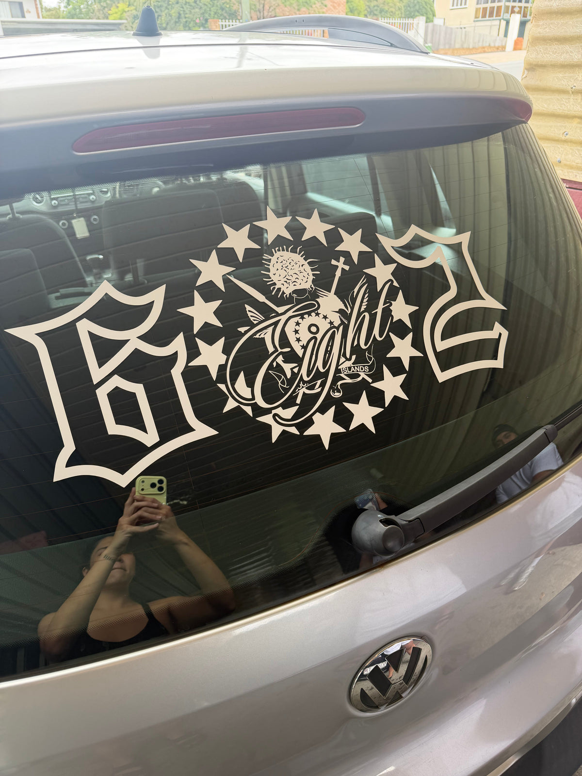 6 Eight 2 x Cook Island COA Signature Style Decal